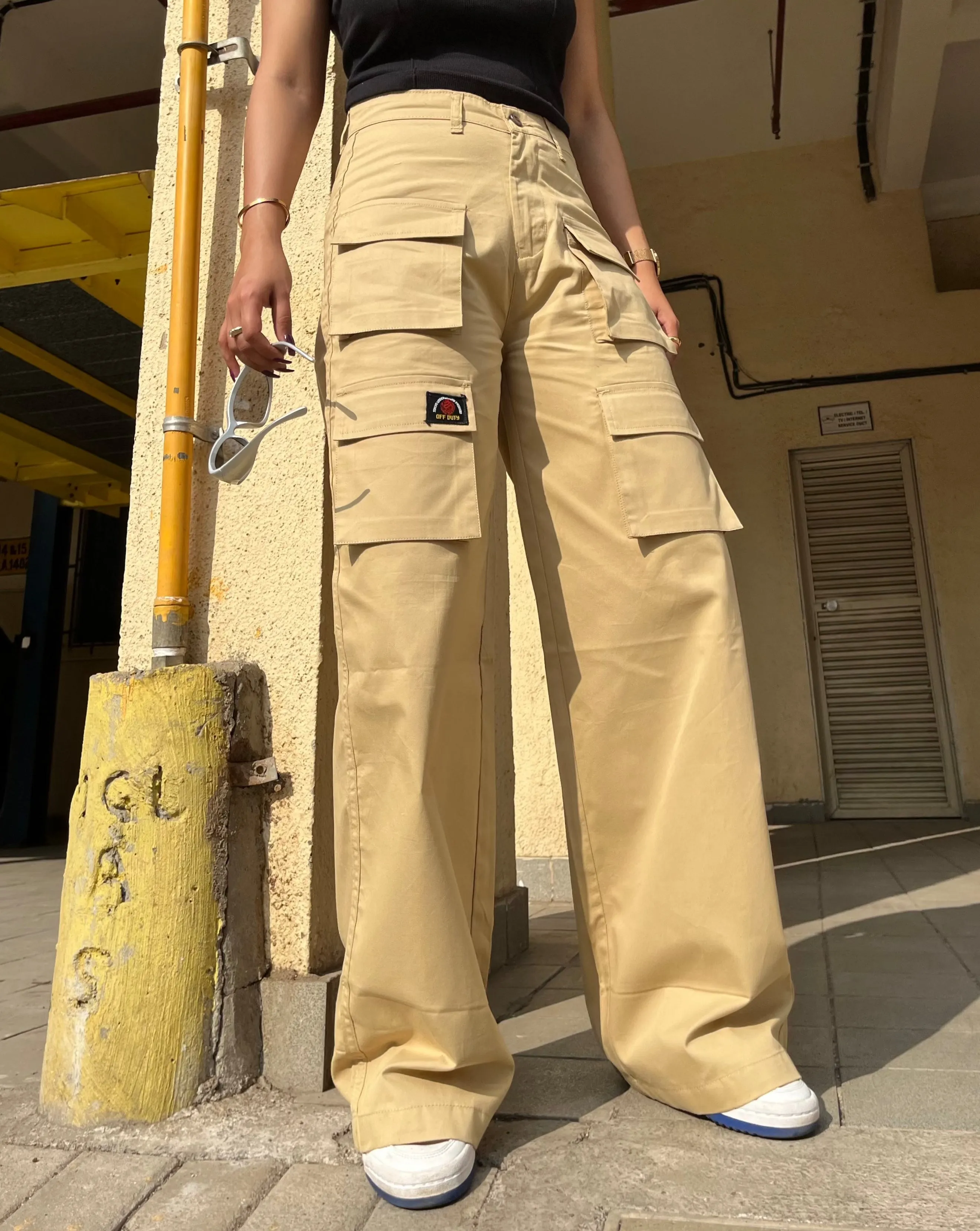 City Chic Multi Pocket Trousers