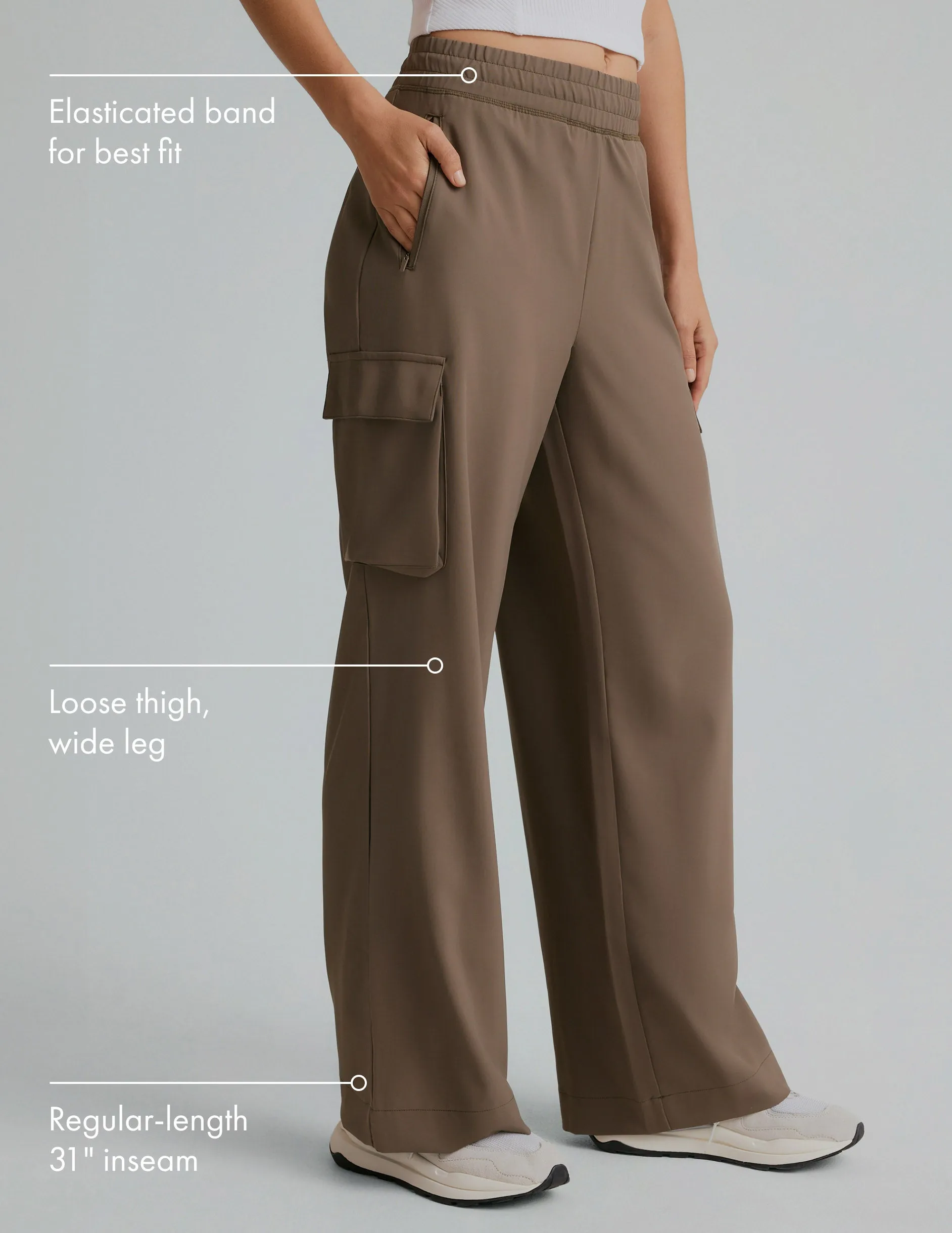 City Chic Wide Leg Cargo Pant