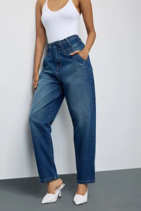 Cobalt Blue Slouchy Jeans