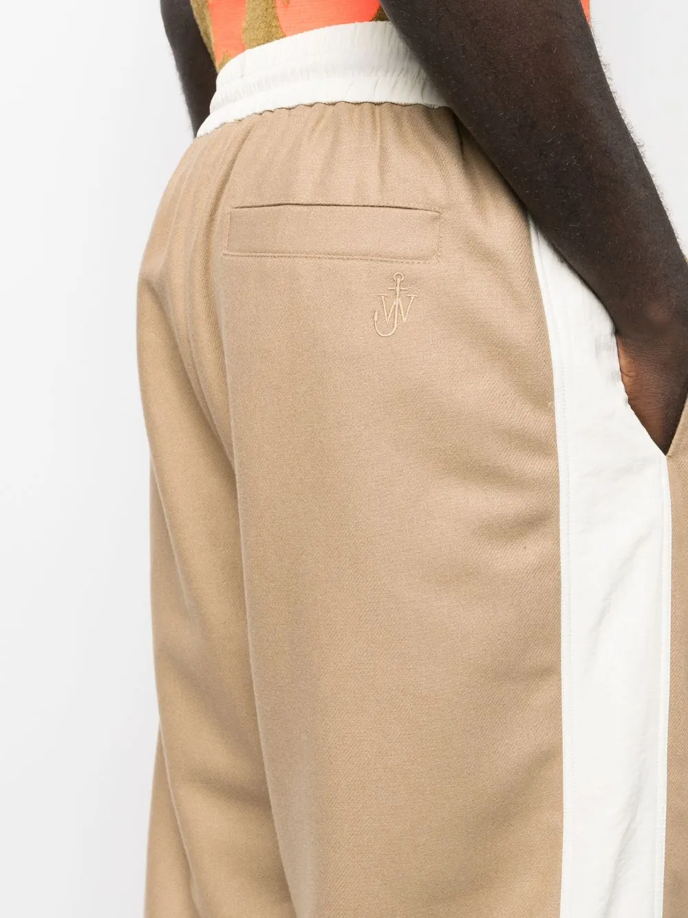 Colour-Block Tapered Track Pants