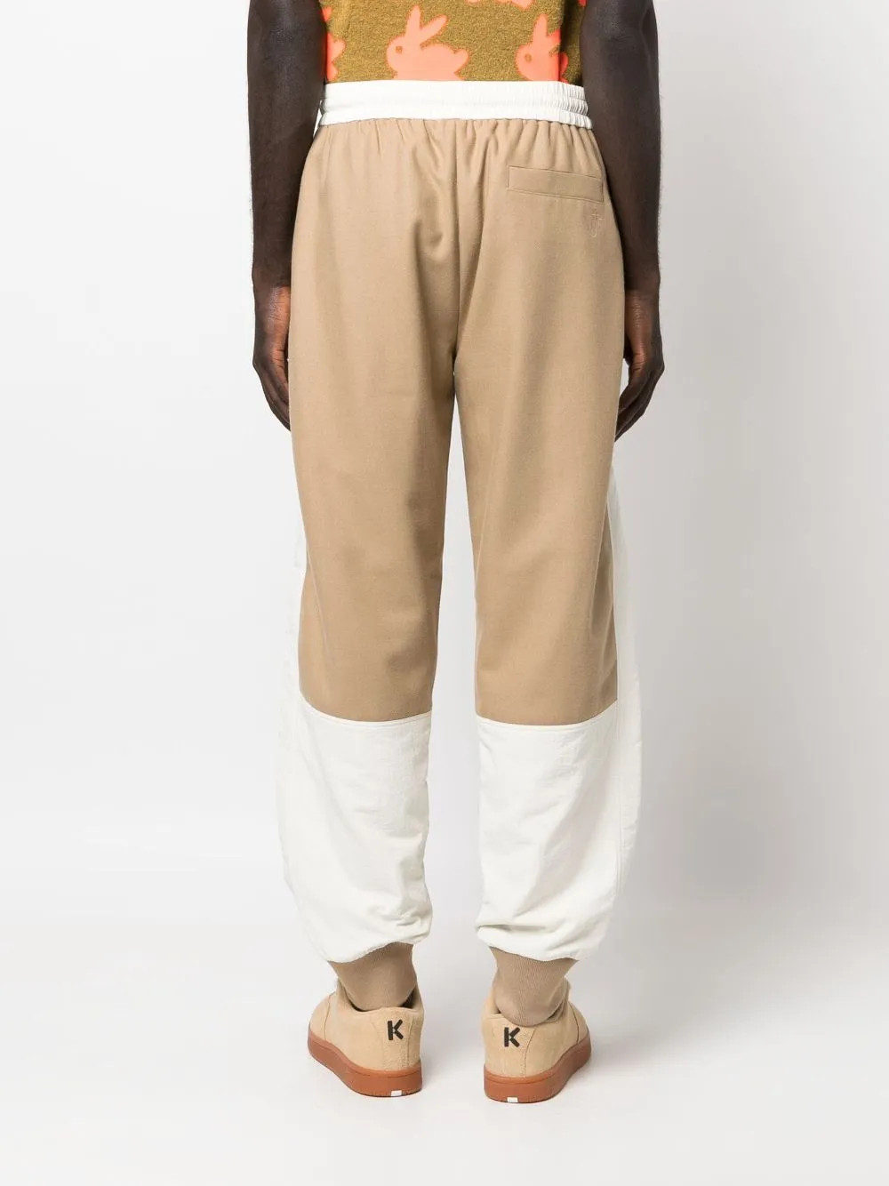 Colour-Block Tapered Track Pants