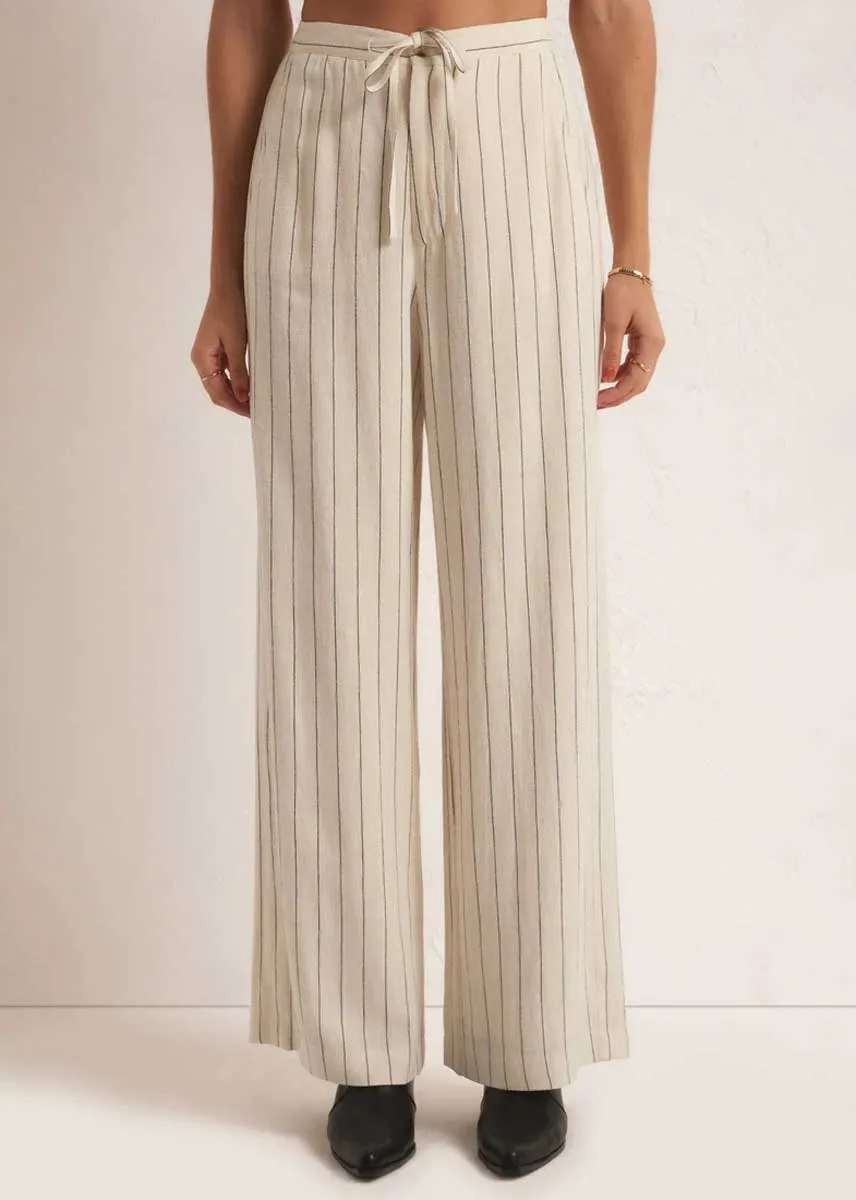 Cortez Pinstripe Pant - Sandstone