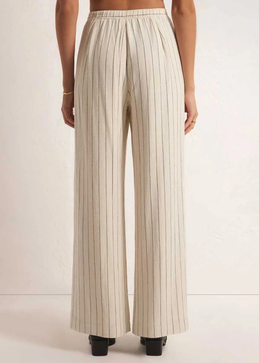 Cortez Pinstripe Pant - Sandstone