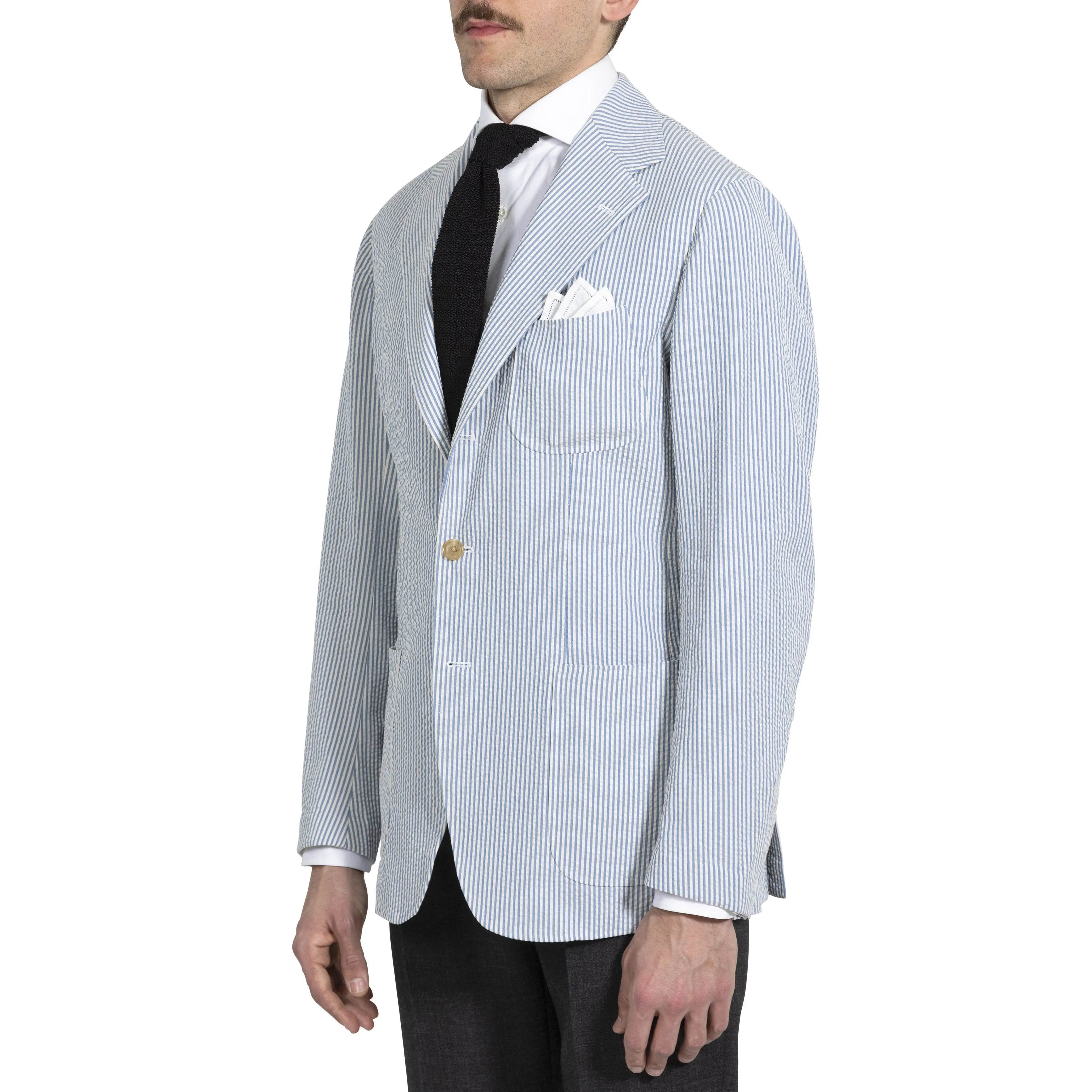 Cotton Seersucker Model 7 Sport Coat