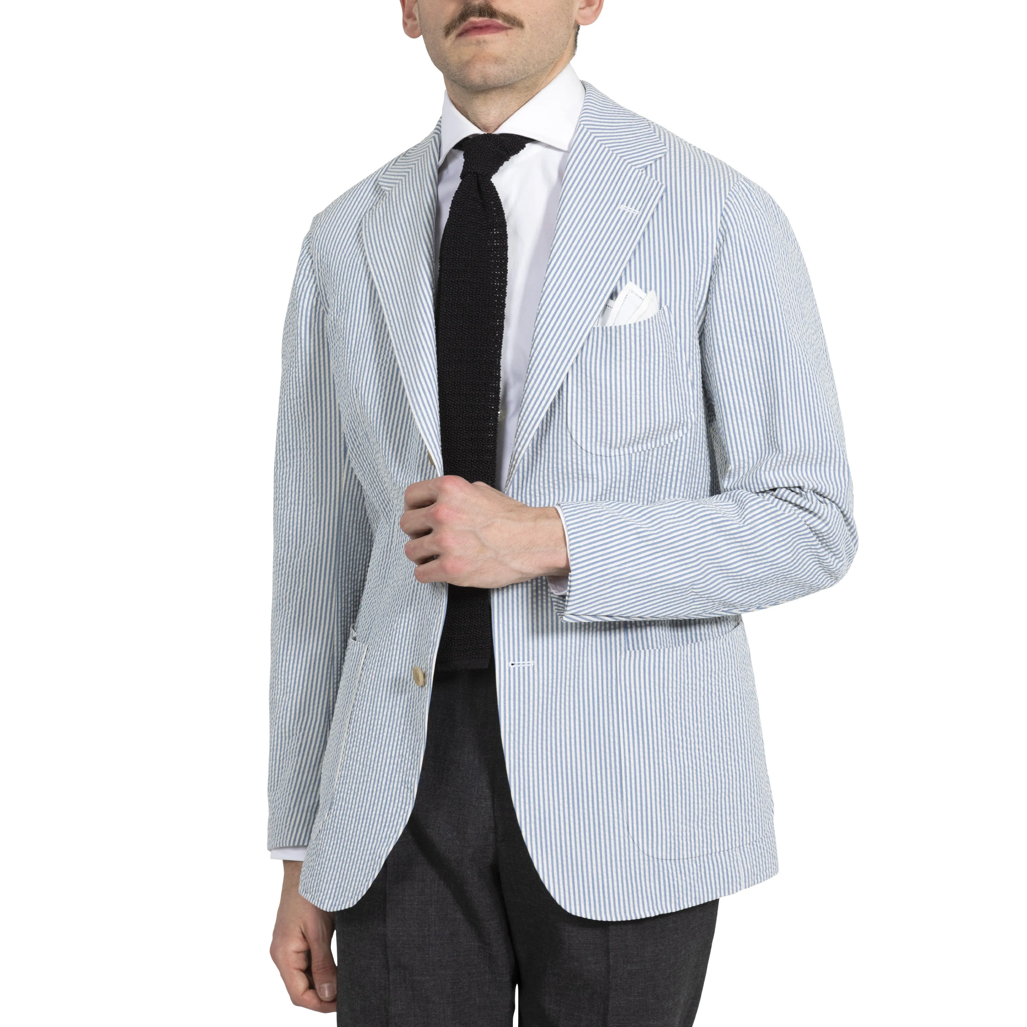 Cotton Seersucker Model 7 Sport Coat