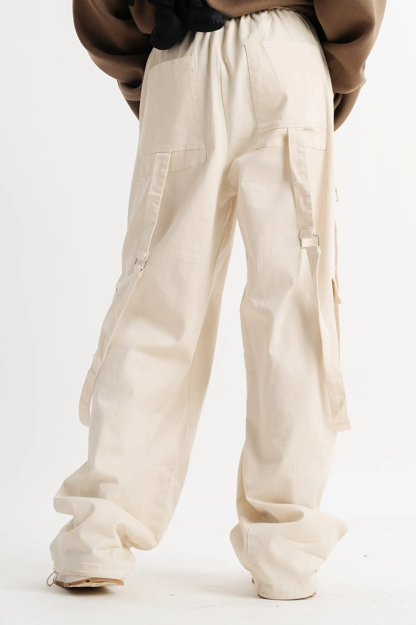 Cream Cargo Jeans