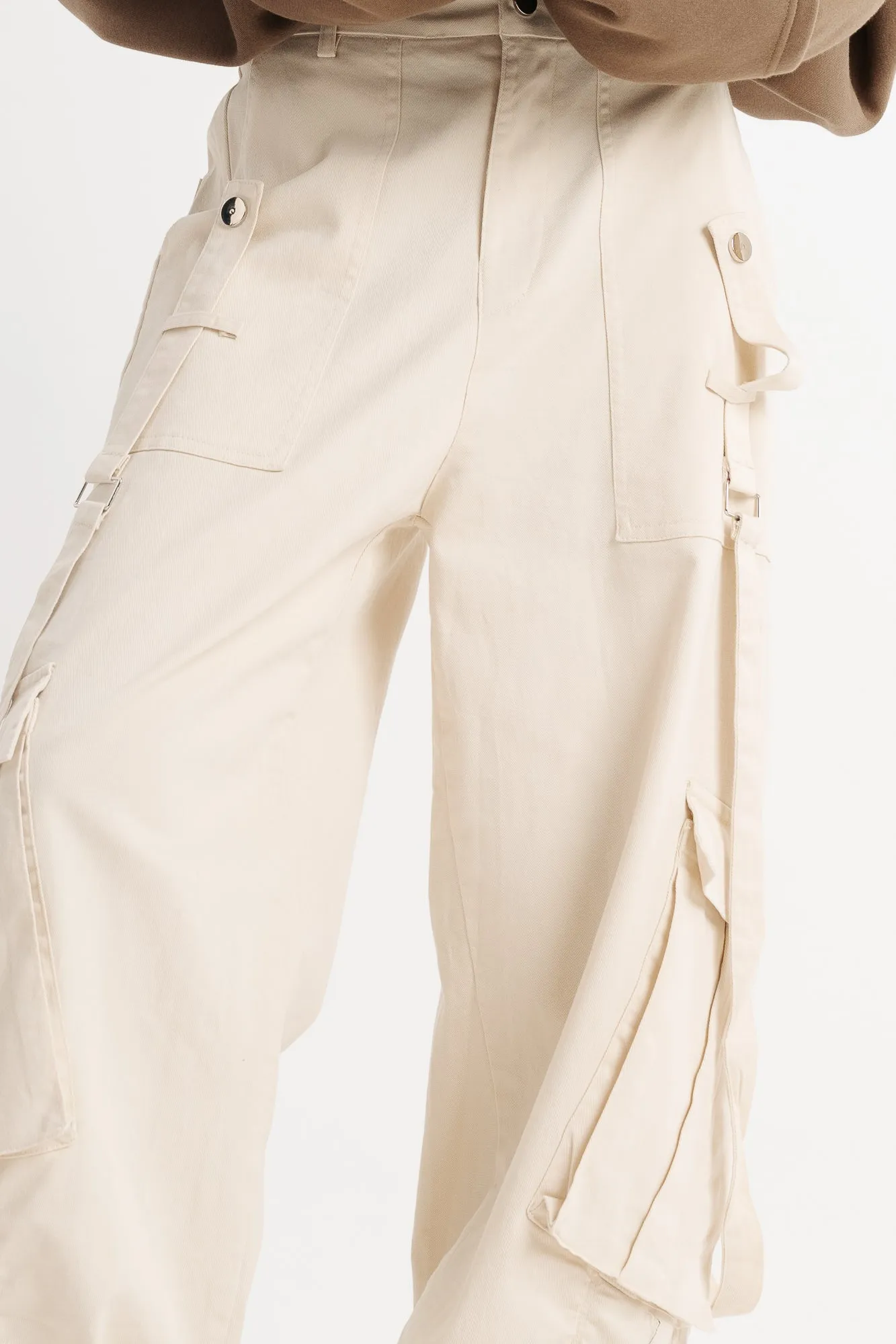 Cream Cargo Jeans