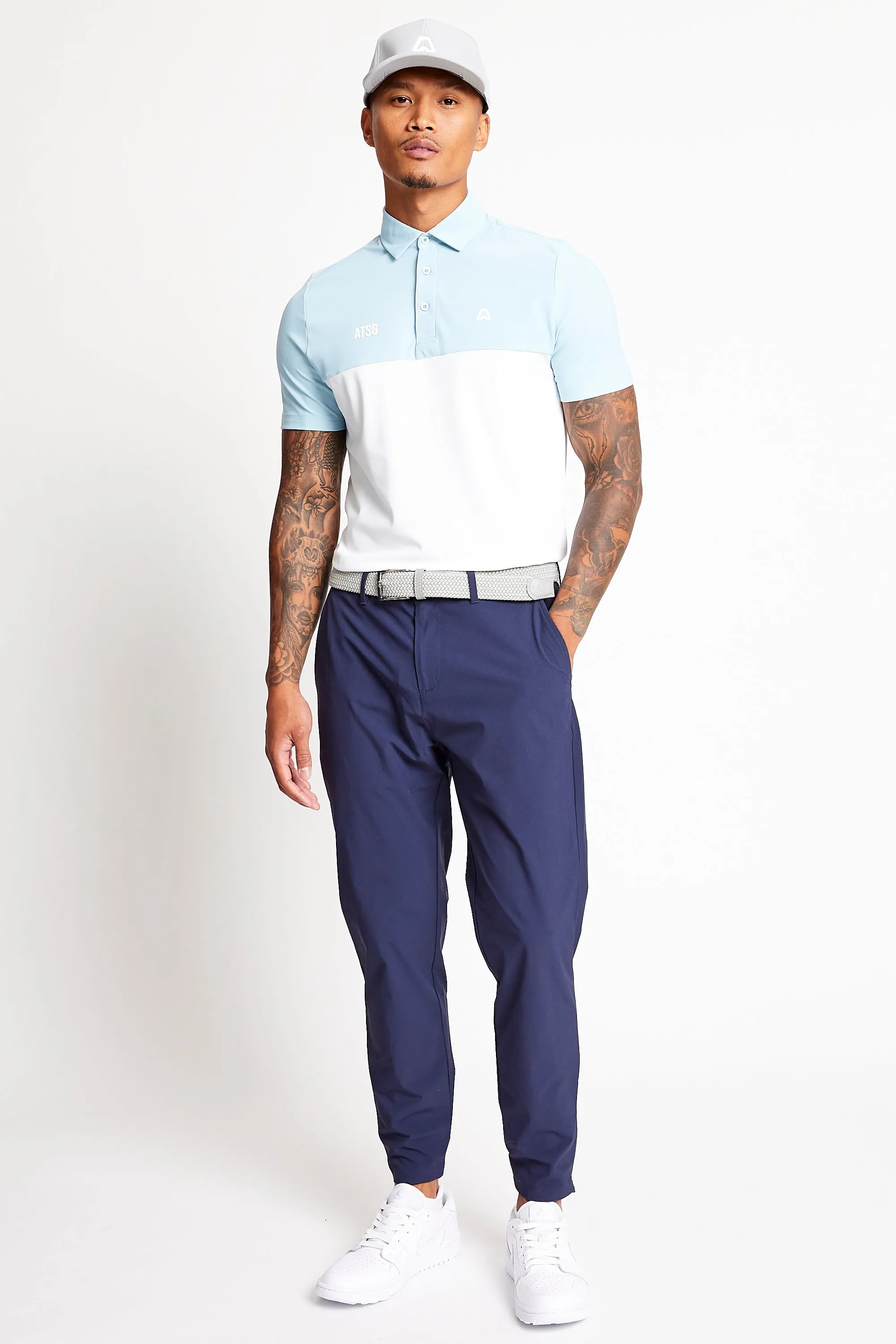 Cropped Dynamic Stretch Golf Trousers - Ace Navy