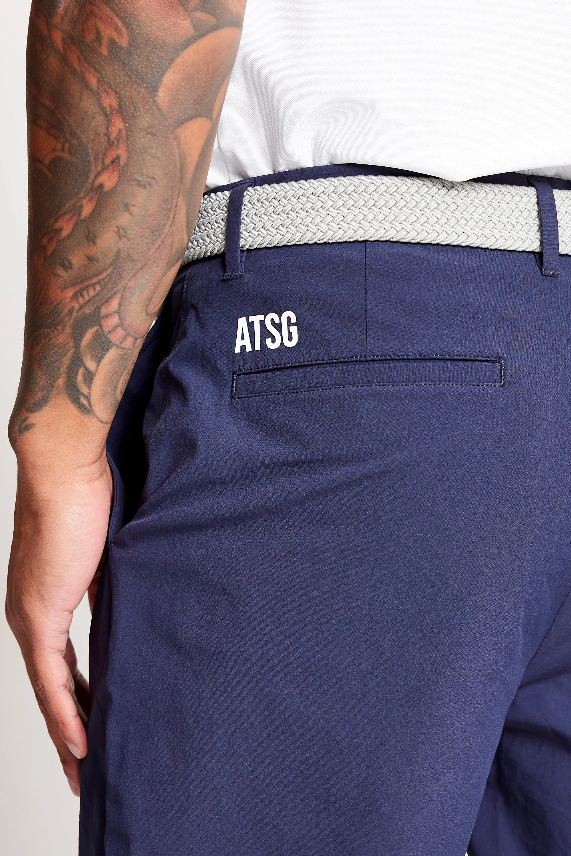 Cropped Dynamic Stretch Golf Trousers - Ace Navy