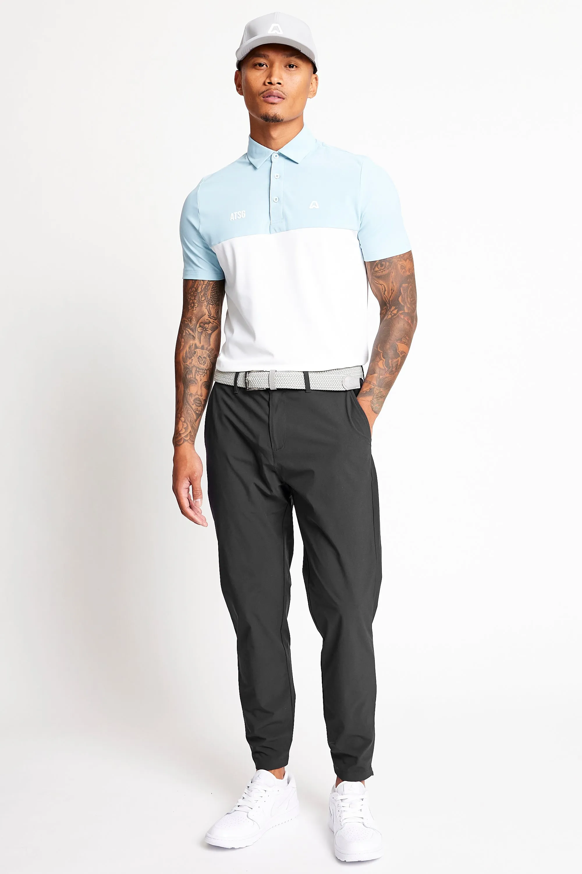 Cropped Dynamic Stretch Golf Trousers - Putter Black