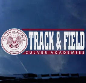 Culver Academies Track & Field Decal