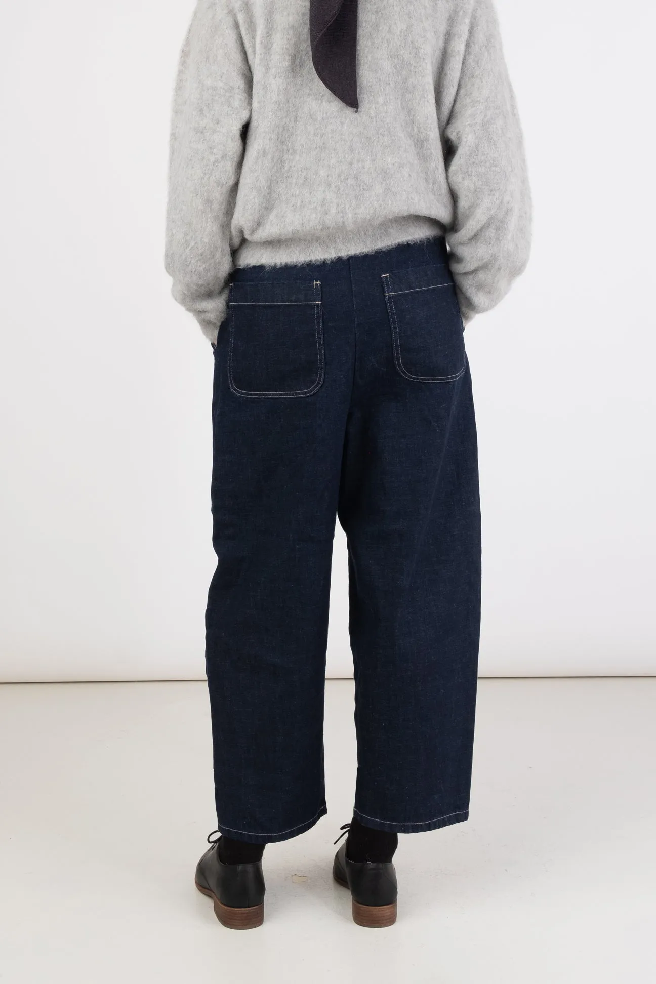 Dark Indigo Barrel Pant