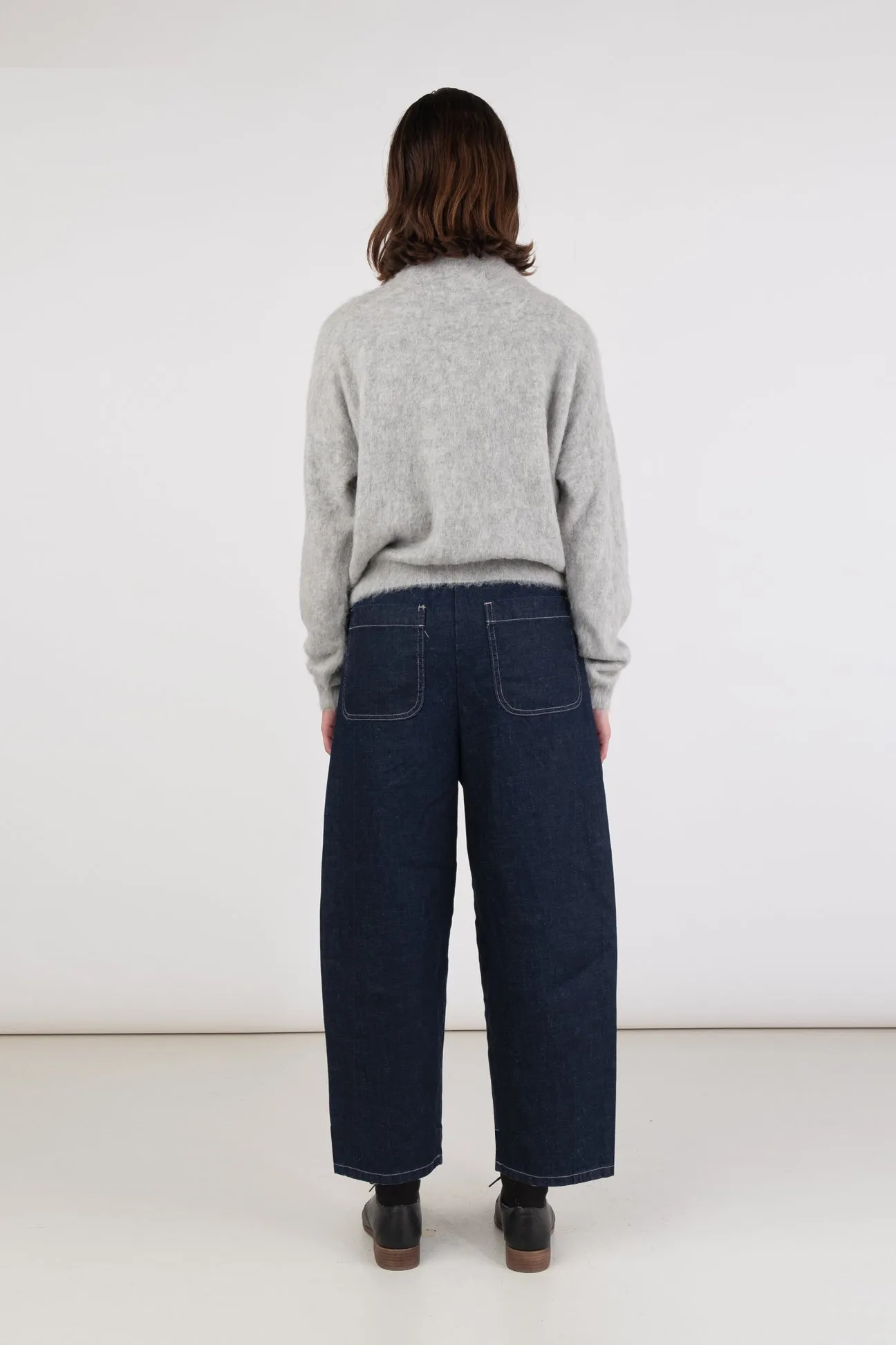 Dark Indigo Barrel Pant