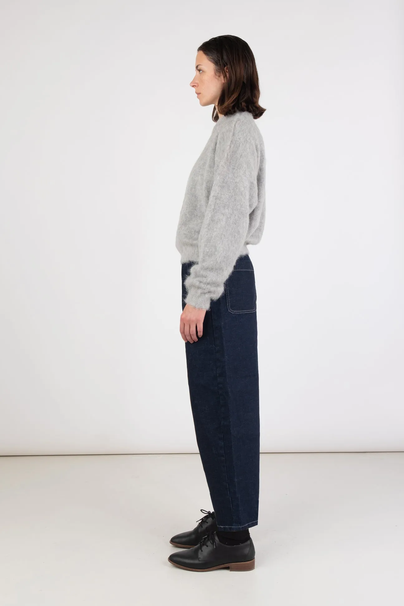 Dark Indigo Barrel Pant