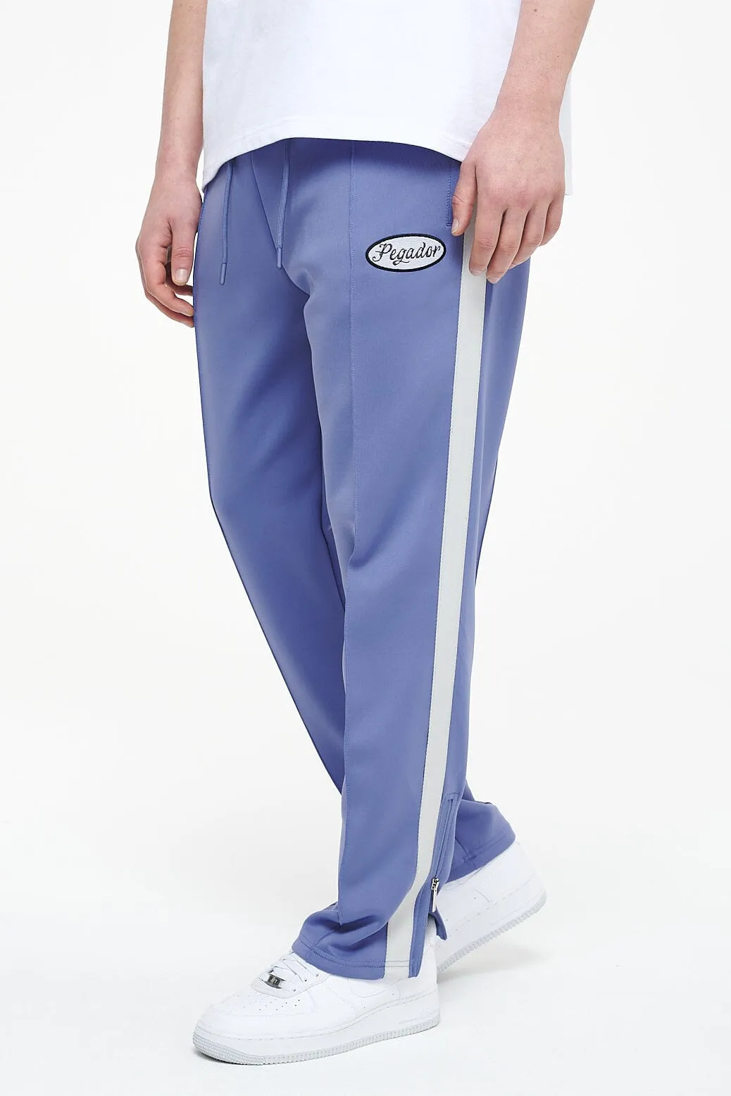 Davie Wide Track Pants Magic Violet Angels Cream