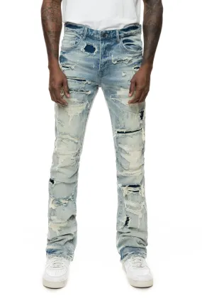 Double Layered Jeans - York Blue