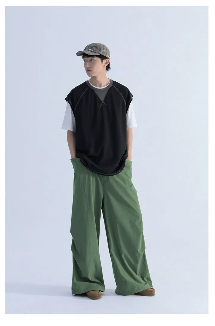 Drawstring Drapey Track Pants