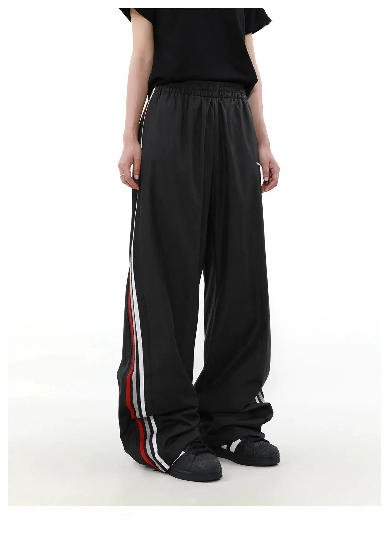 Elastic Side Stripe Track Pants