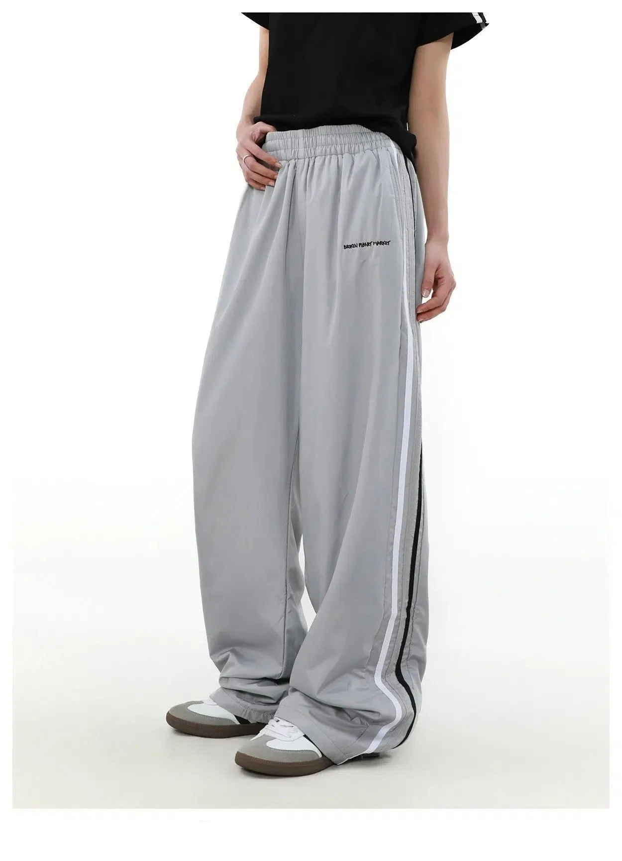 Elastic Side Stripe Track Pants