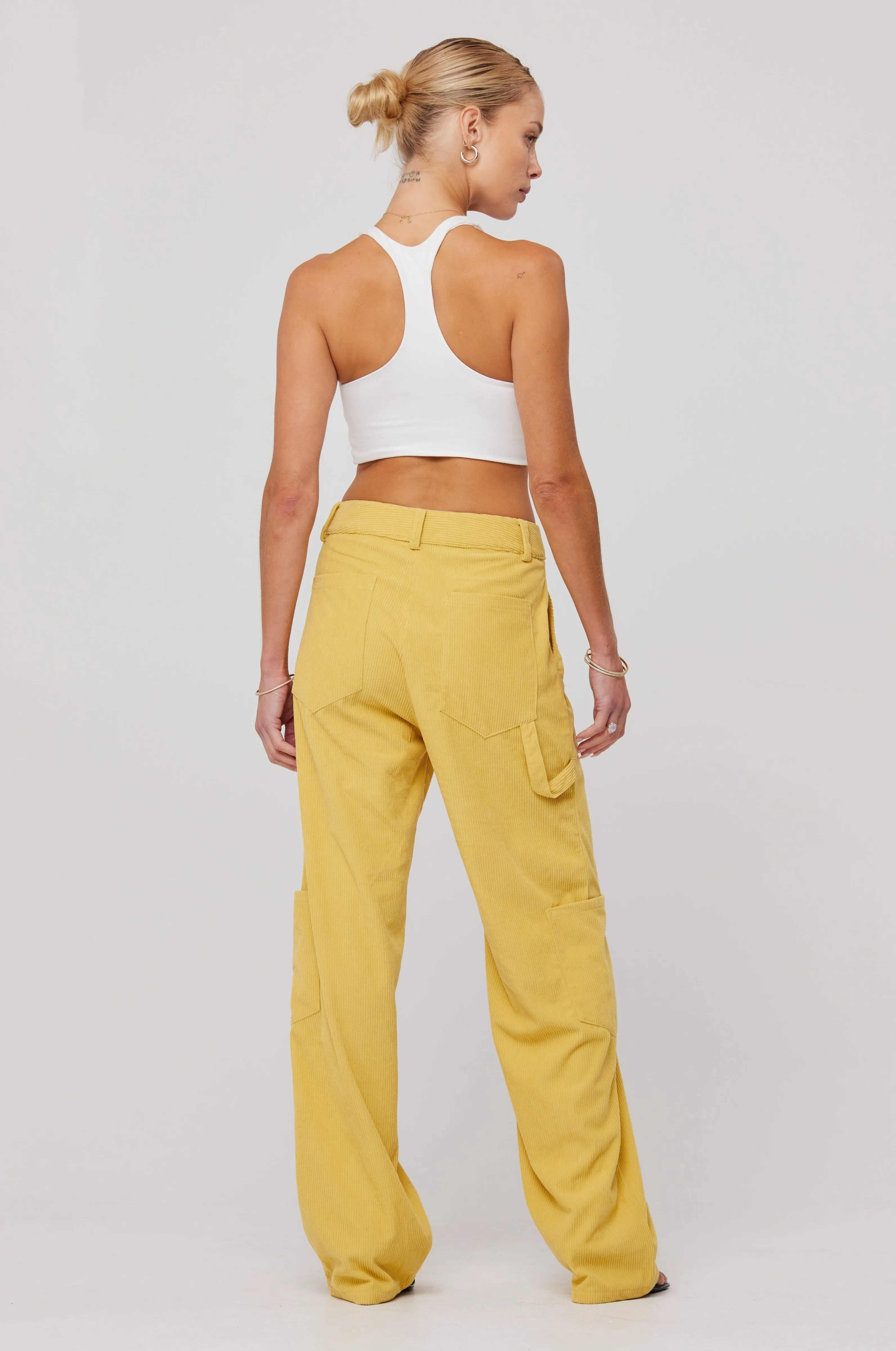 Elsa Cargo Pant in Mustard