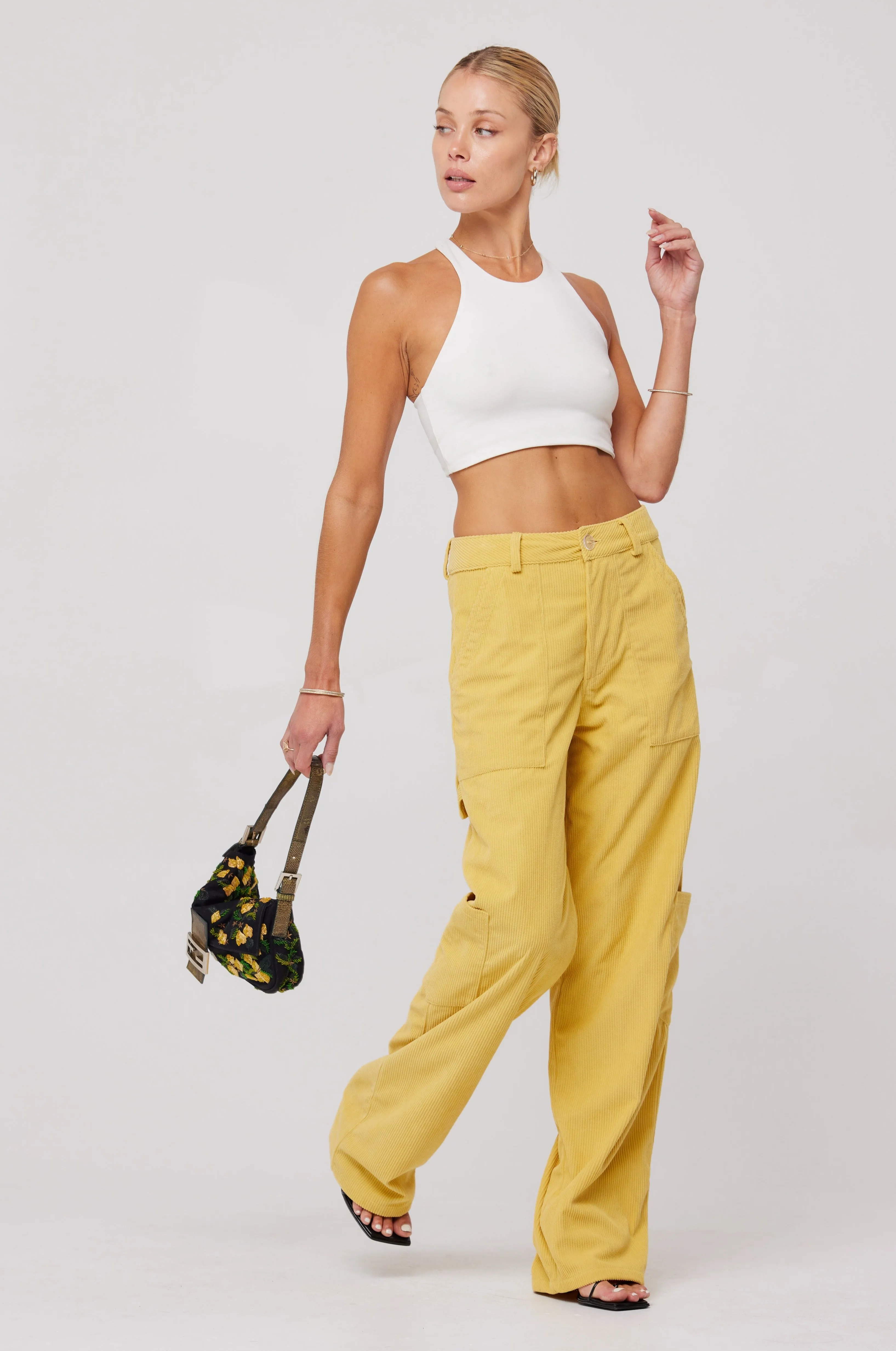 Elsa Cargo Pant in Mustard