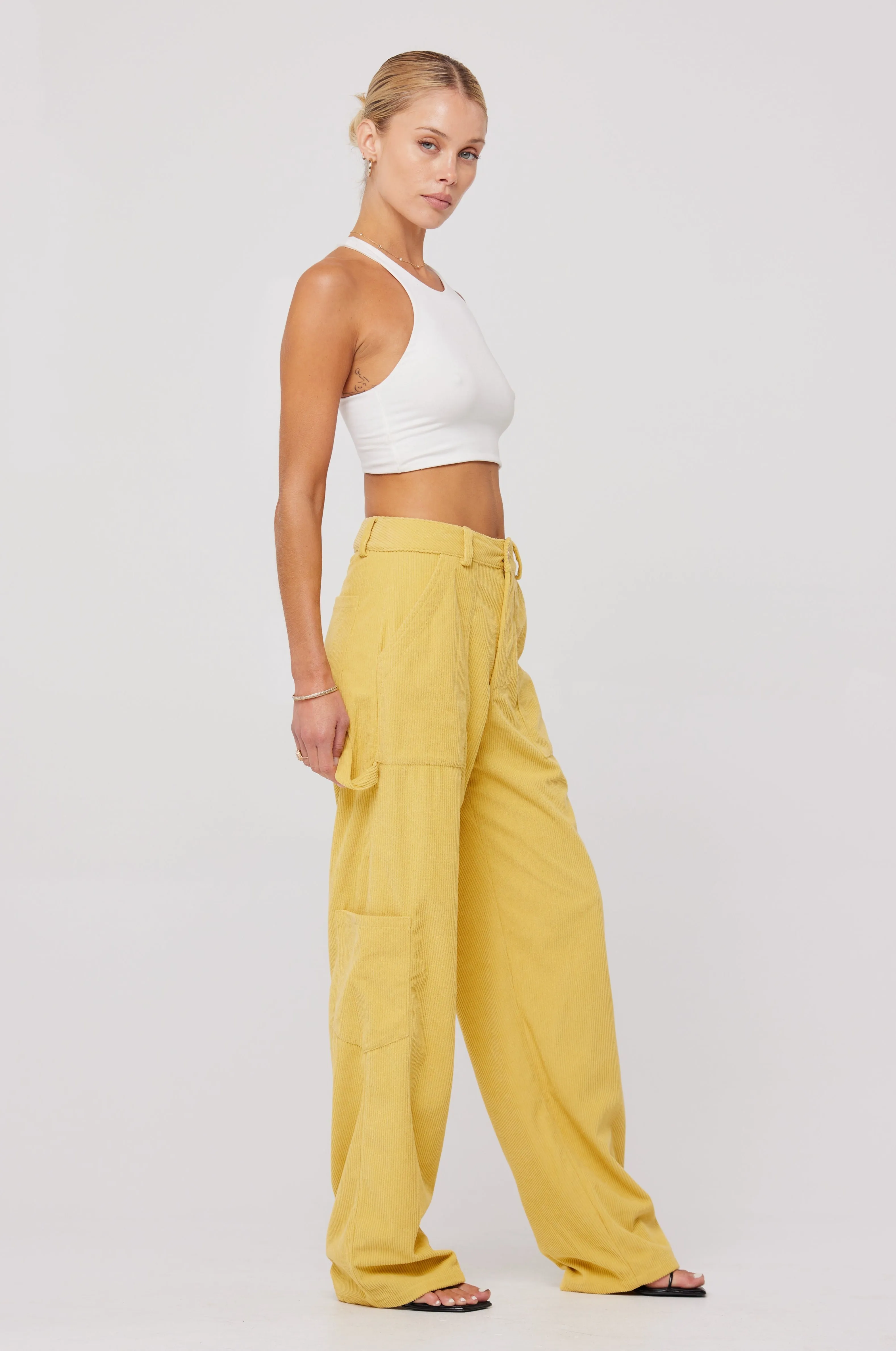 Elsa Cargo Pant in Mustard