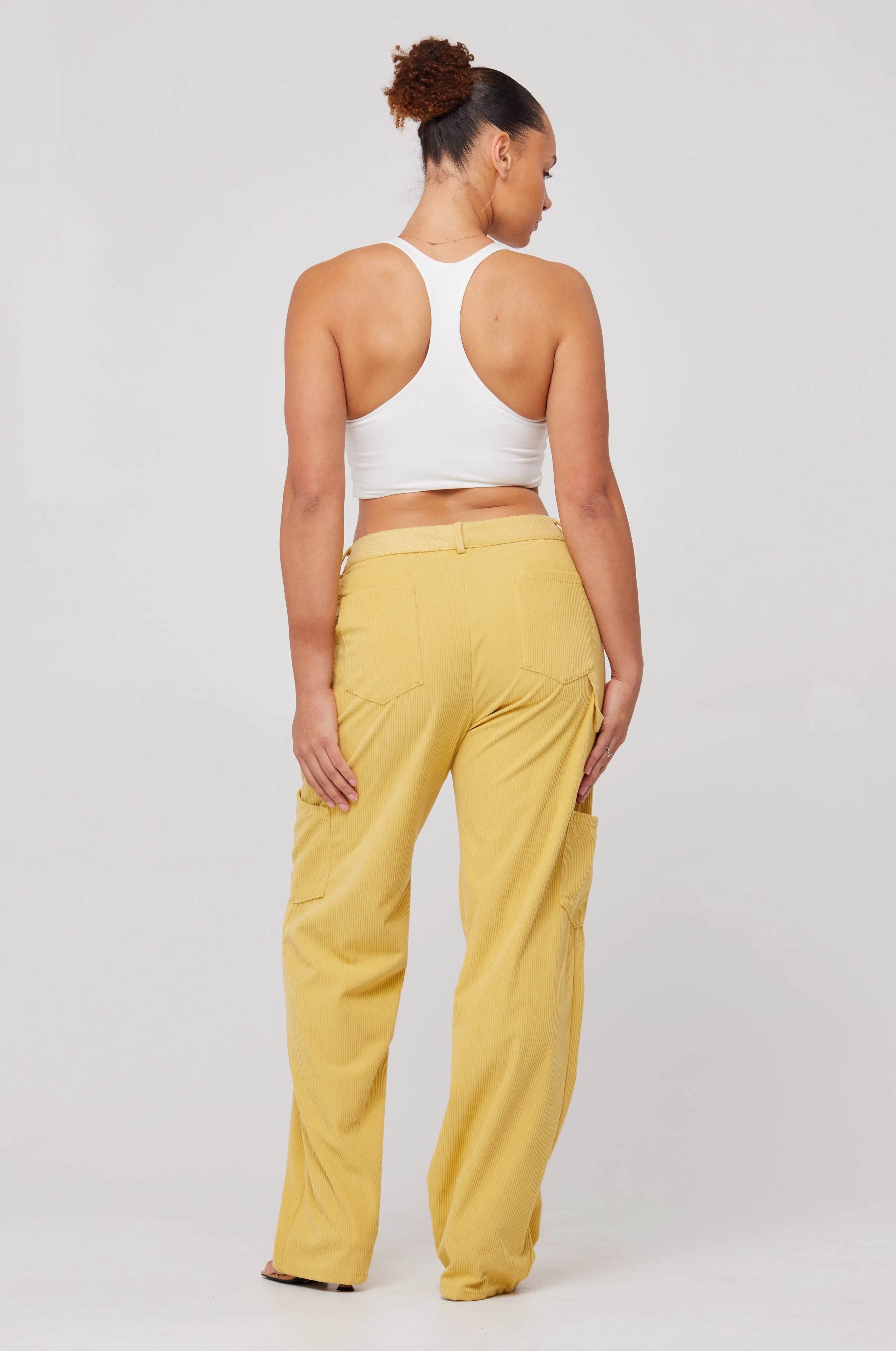 Elsa Cargo Pant in Mustard