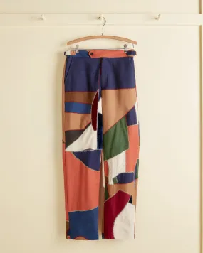 Feather Stitch Quilt Trousers - 30