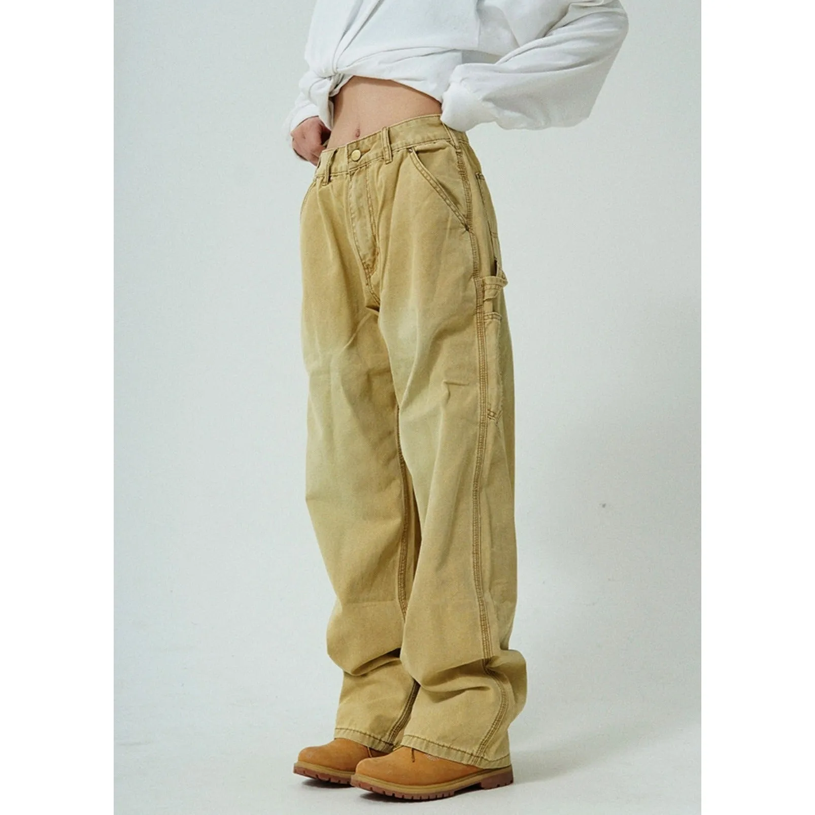 Flared Leg Cargo Pants