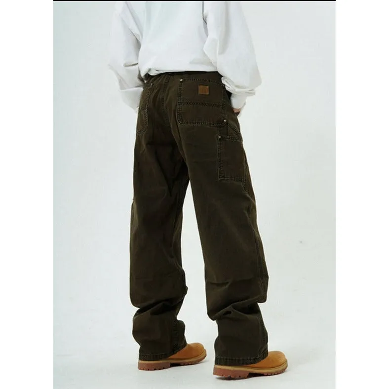 Flared Leg Cargo Pants