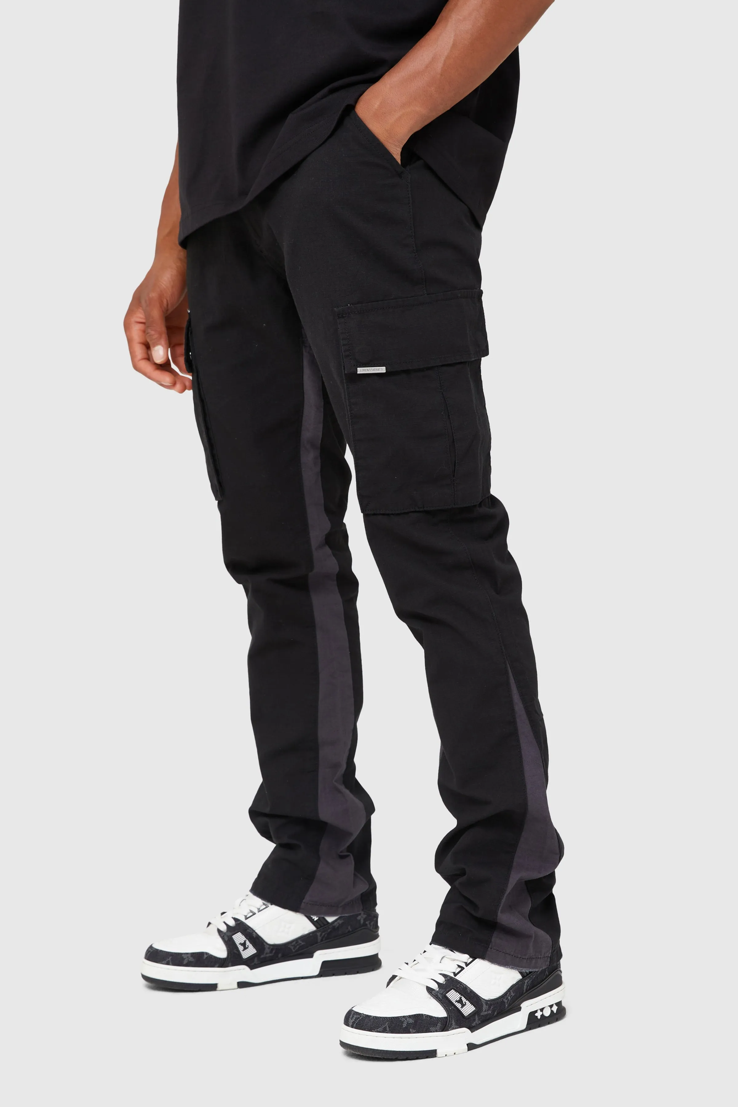 GENERAL CARGO FLARE PANT - BLACK