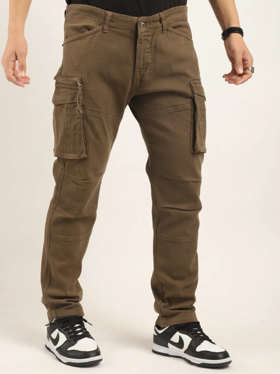 Glory Brown Denim Cargo