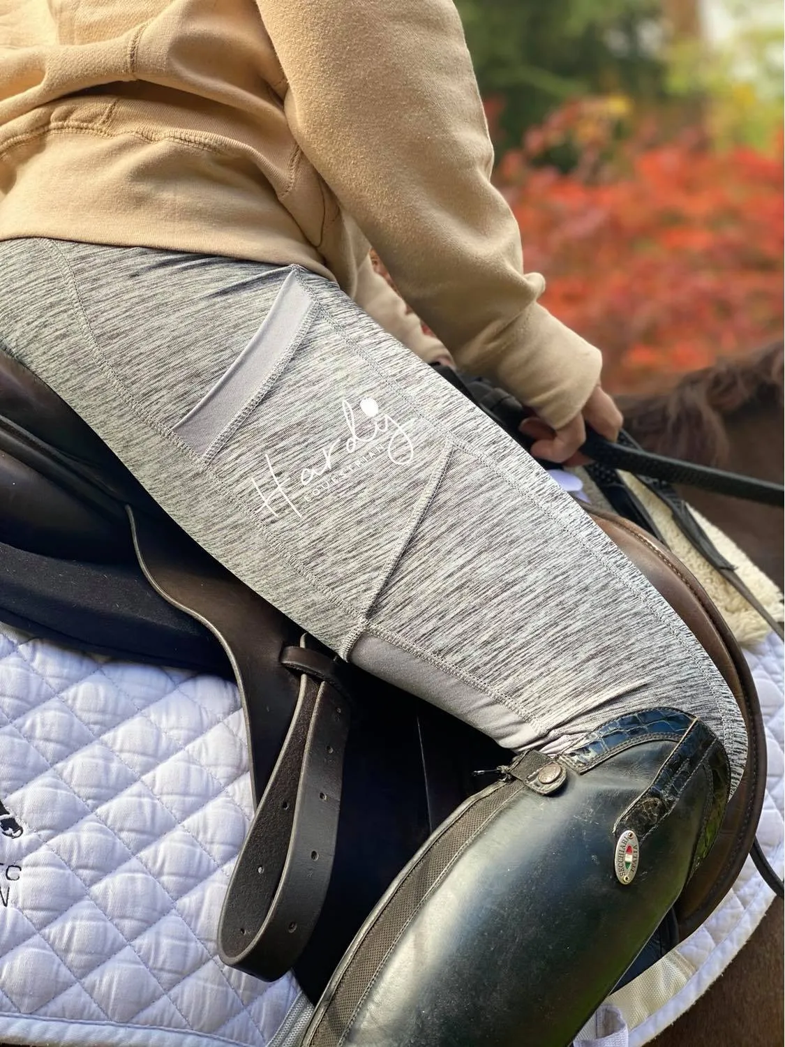 Hardy Equestrian Women's Grey Sport Riding Leggings