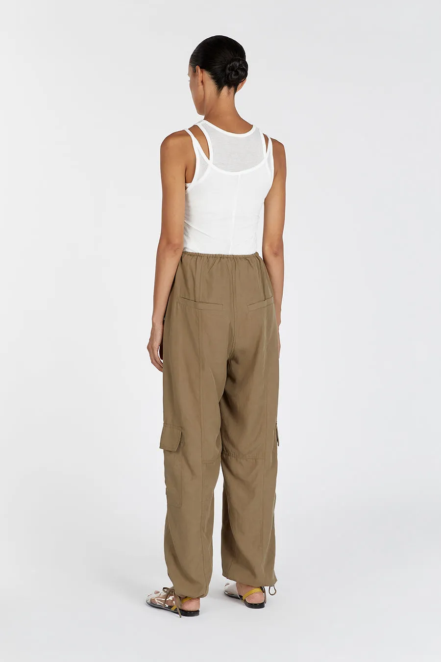 HEIDI FERN TENCEL BLEND CARGO PANT