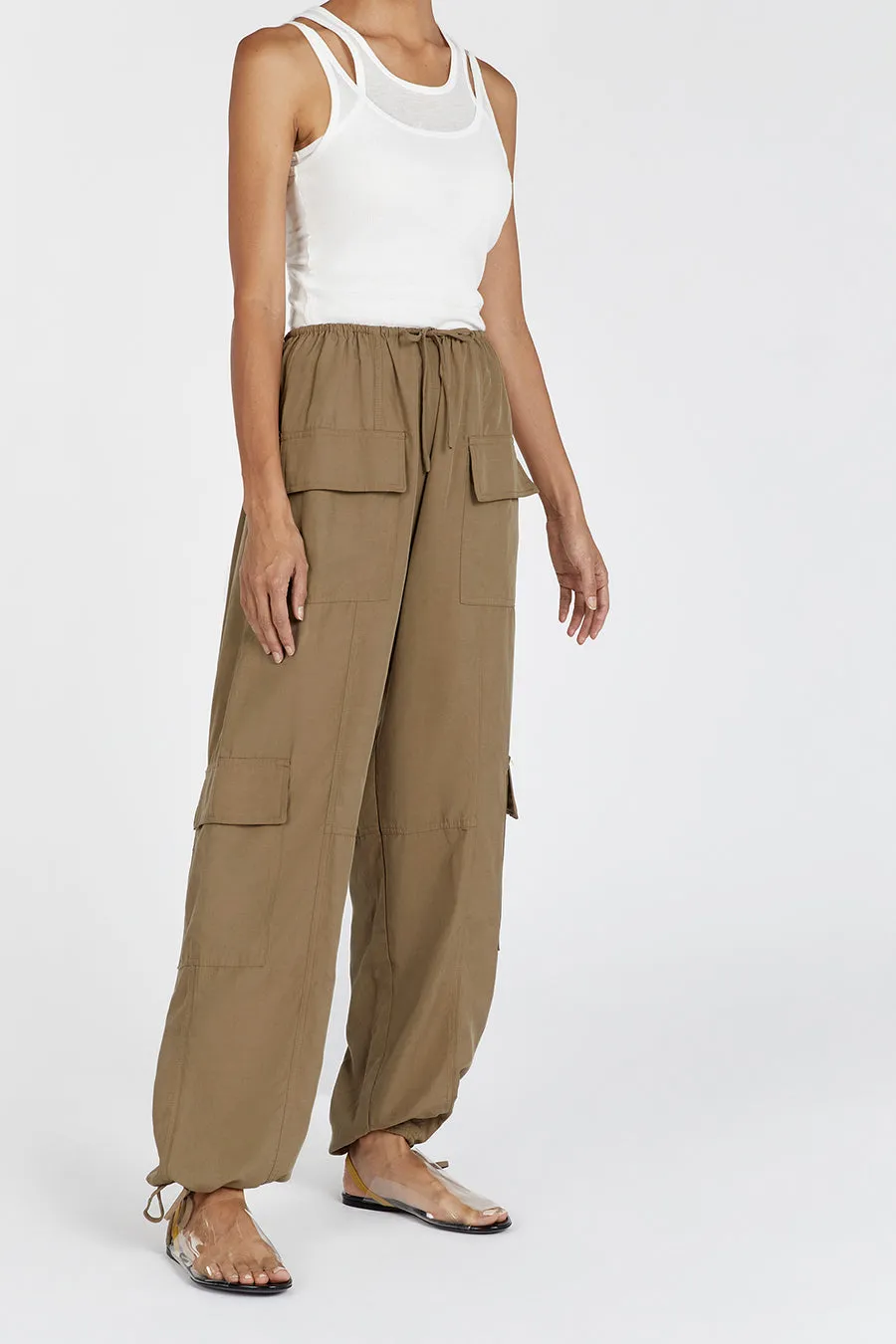 HEIDI FERN TENCEL BLEND CARGO PANT