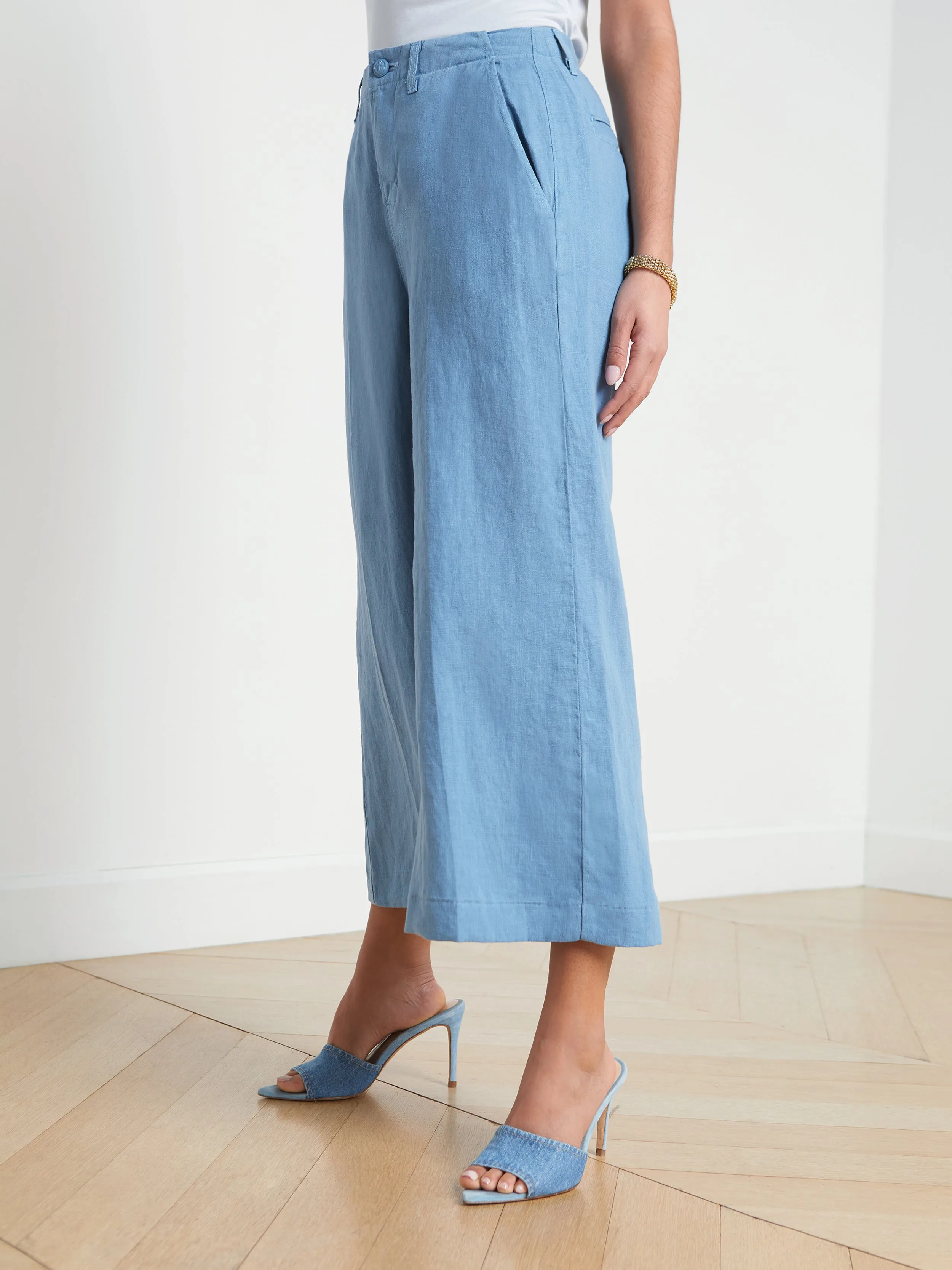 Henderson Linen Cropped Pant