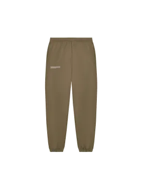 In Conversion Cotton Track Pants—carbon brown