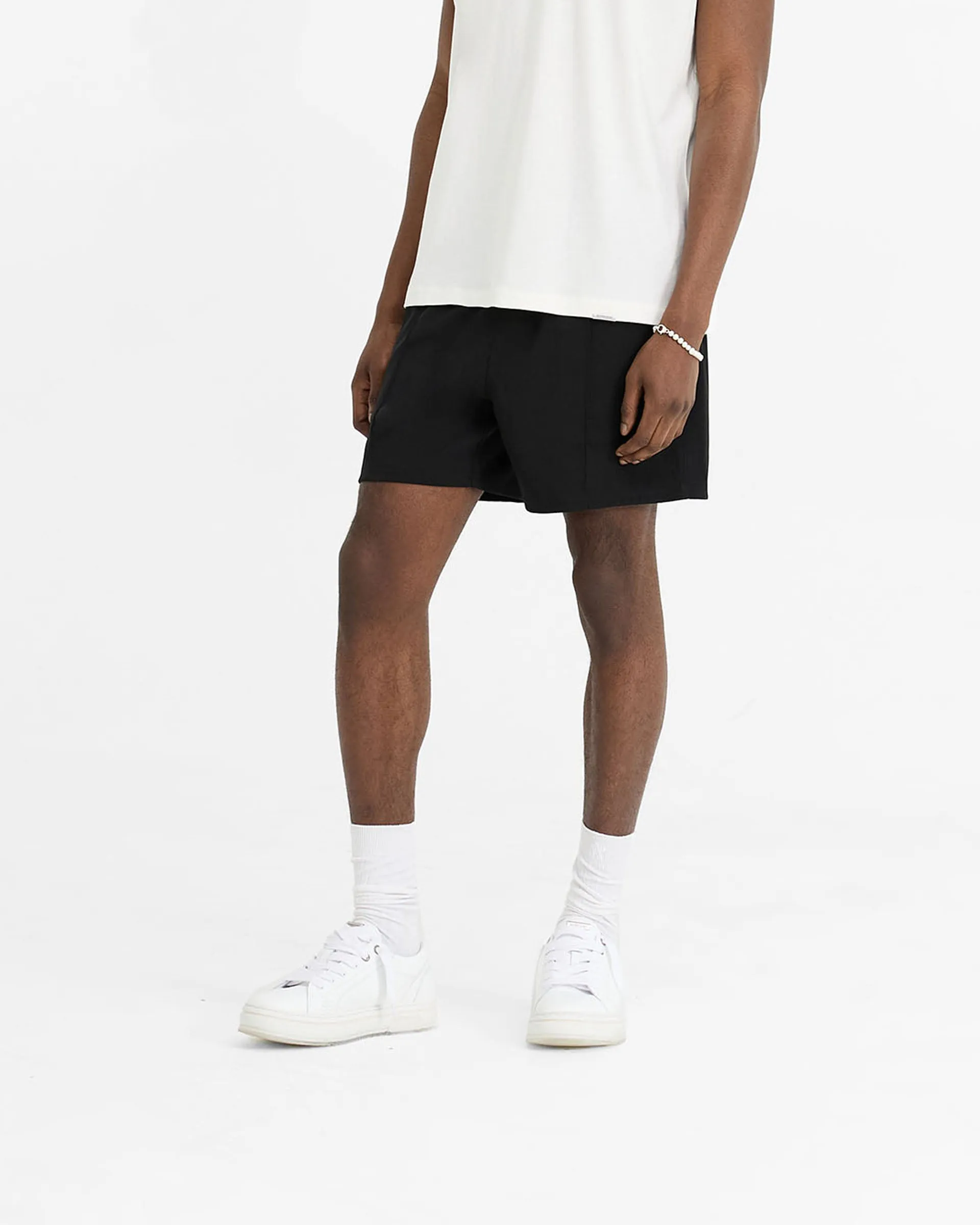 Initial Track Short - Black