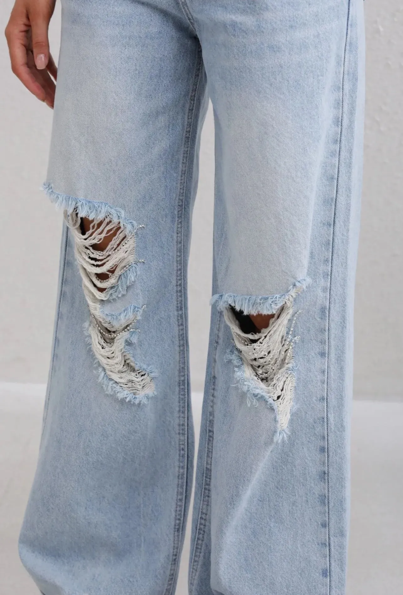 Jess ripped denim jeans