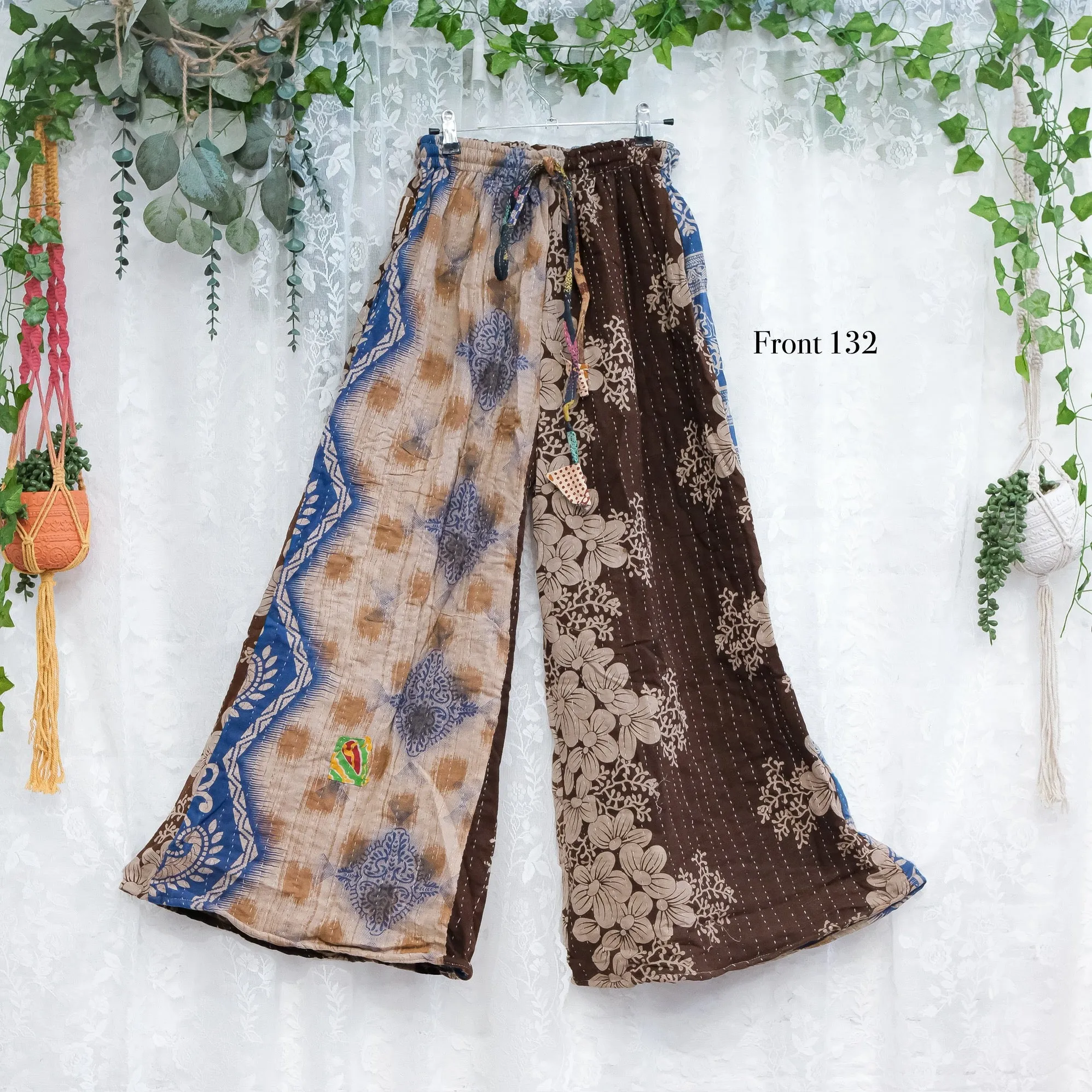 Kantha Wide Leg Pants