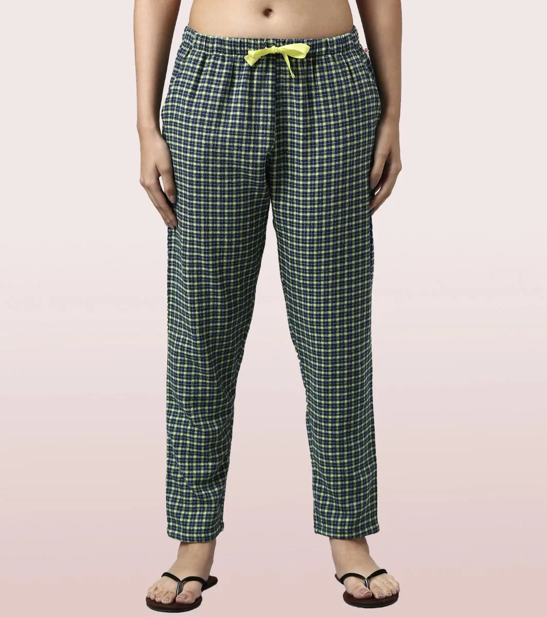 Lazy Pant Set | Cotton Flannel Woven Shirt And Pant Set