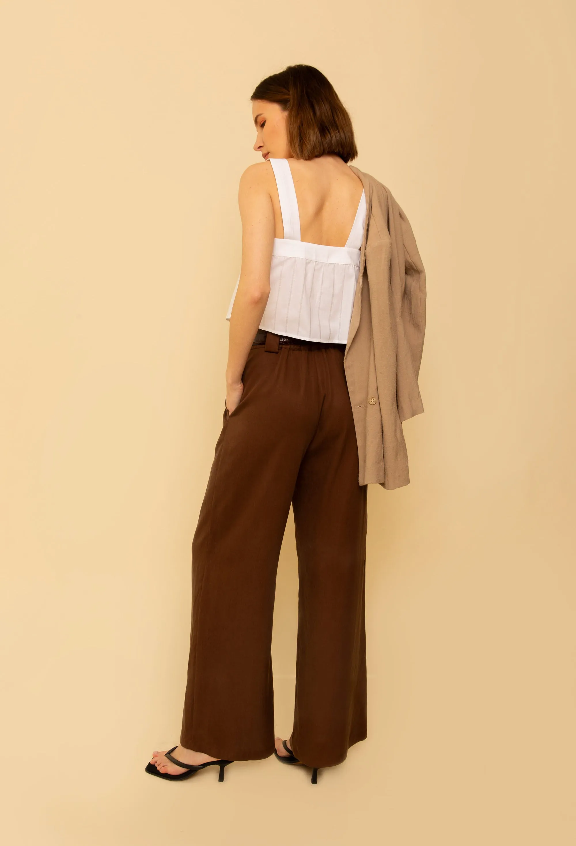 Leanna Pant in Chocolate