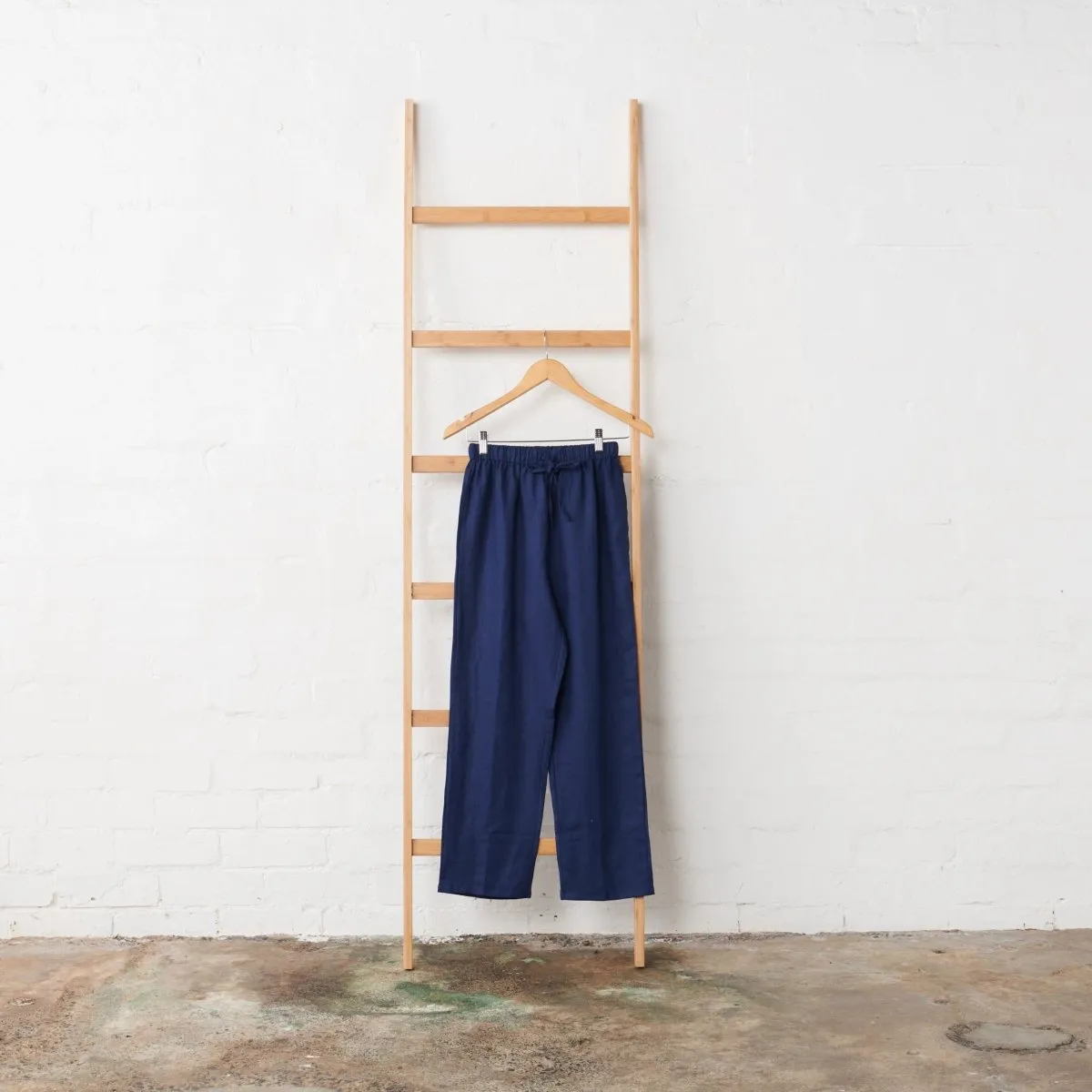 Linen Pyjama Pant - Navy