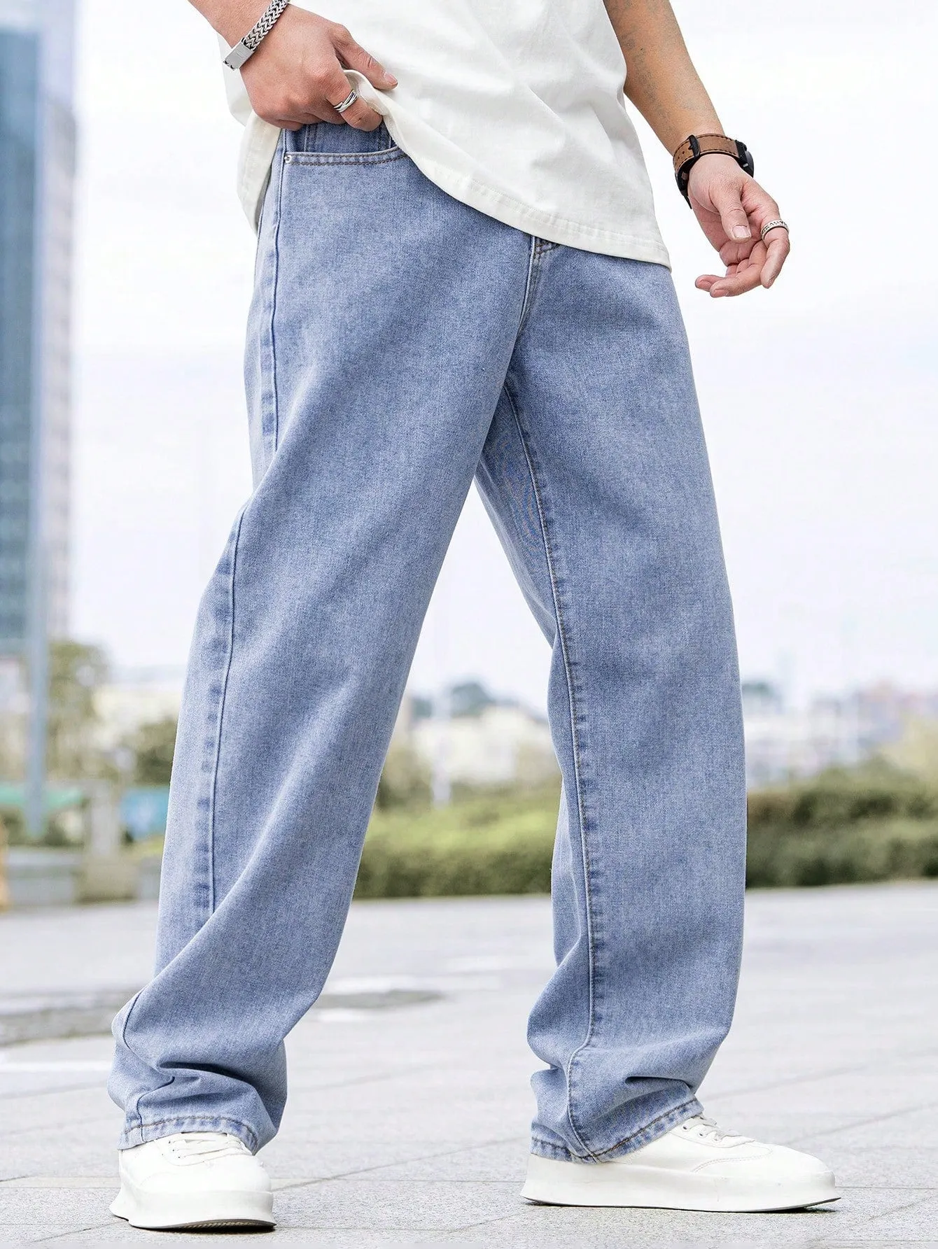 Manfinity Hypemode Men's Straight Leg Jeans