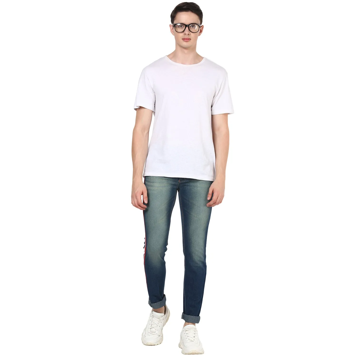 Men's Blue Slim Fit Jeans Stretchable