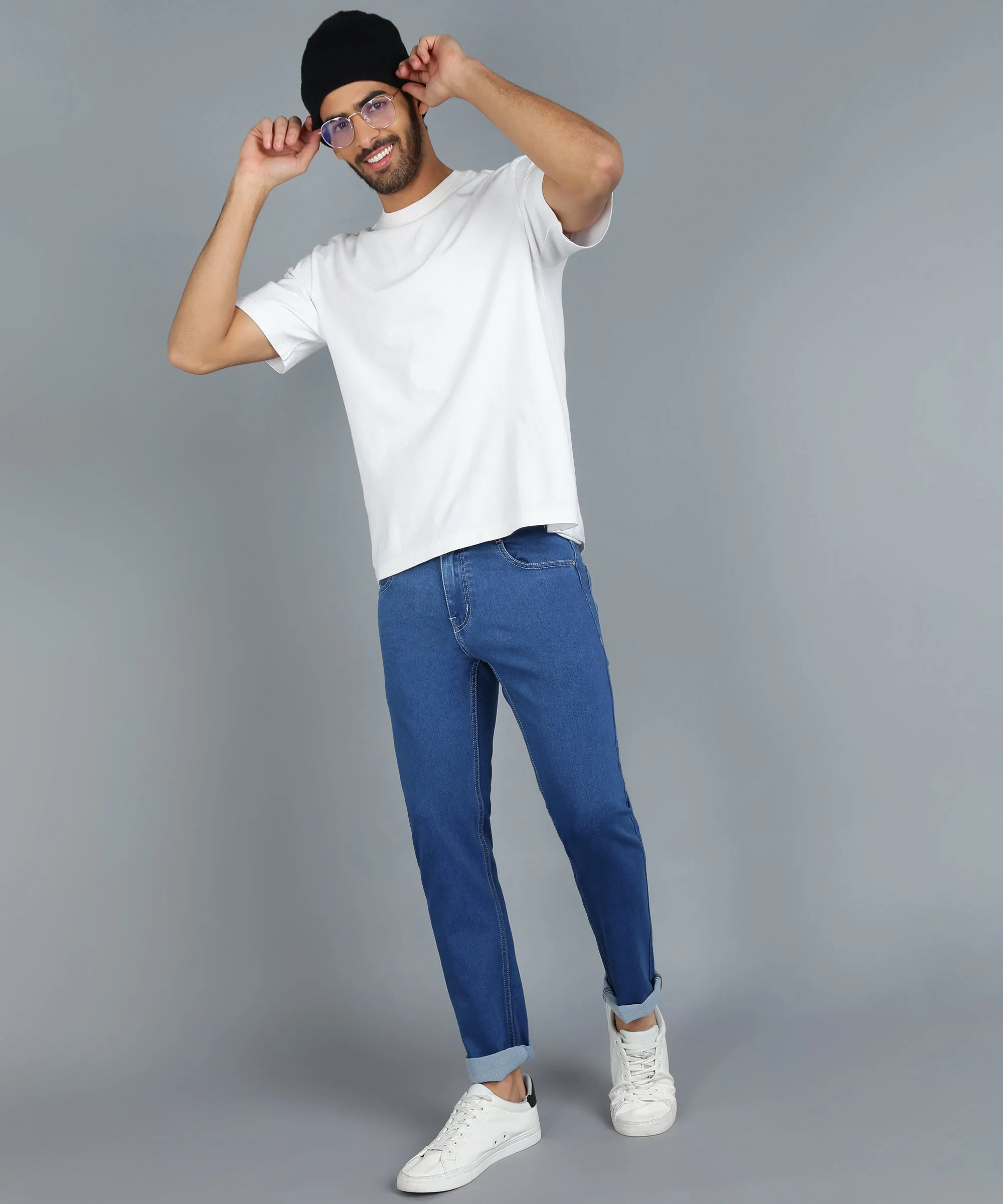 Men's Blue Slim Fit Jeans Stretchable