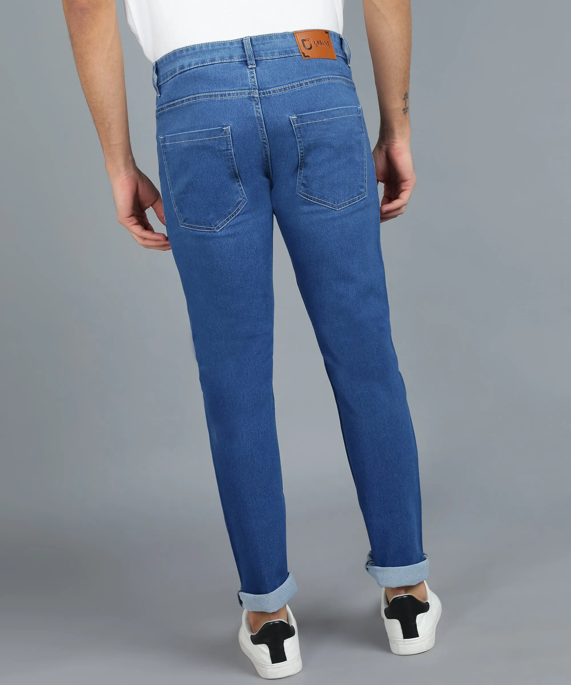 Men's Blue Slim Fit Jeans Stretchable