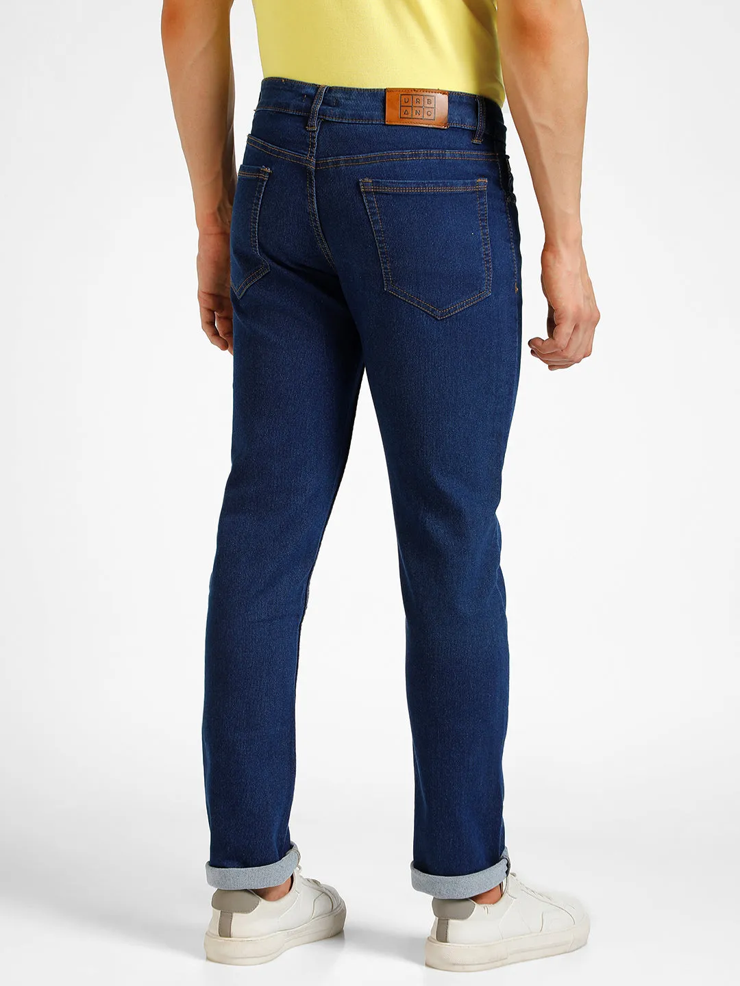 Men's Blue Slim Fit Washed Jeans Stretchable