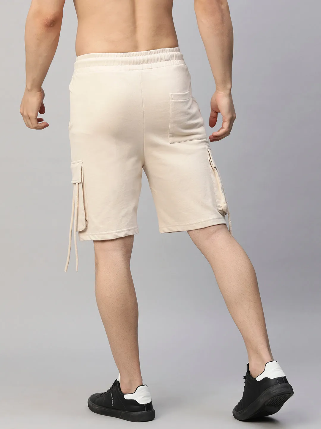 Mens Cargo Shorts - Beige