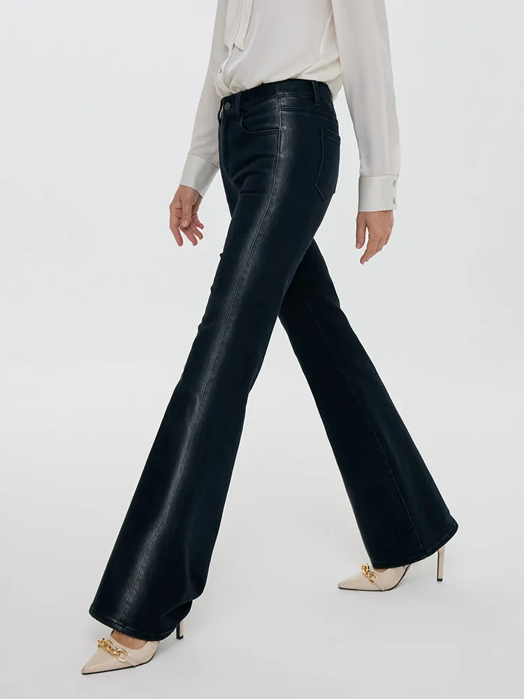 Mid-Rise Flared Women Jeans